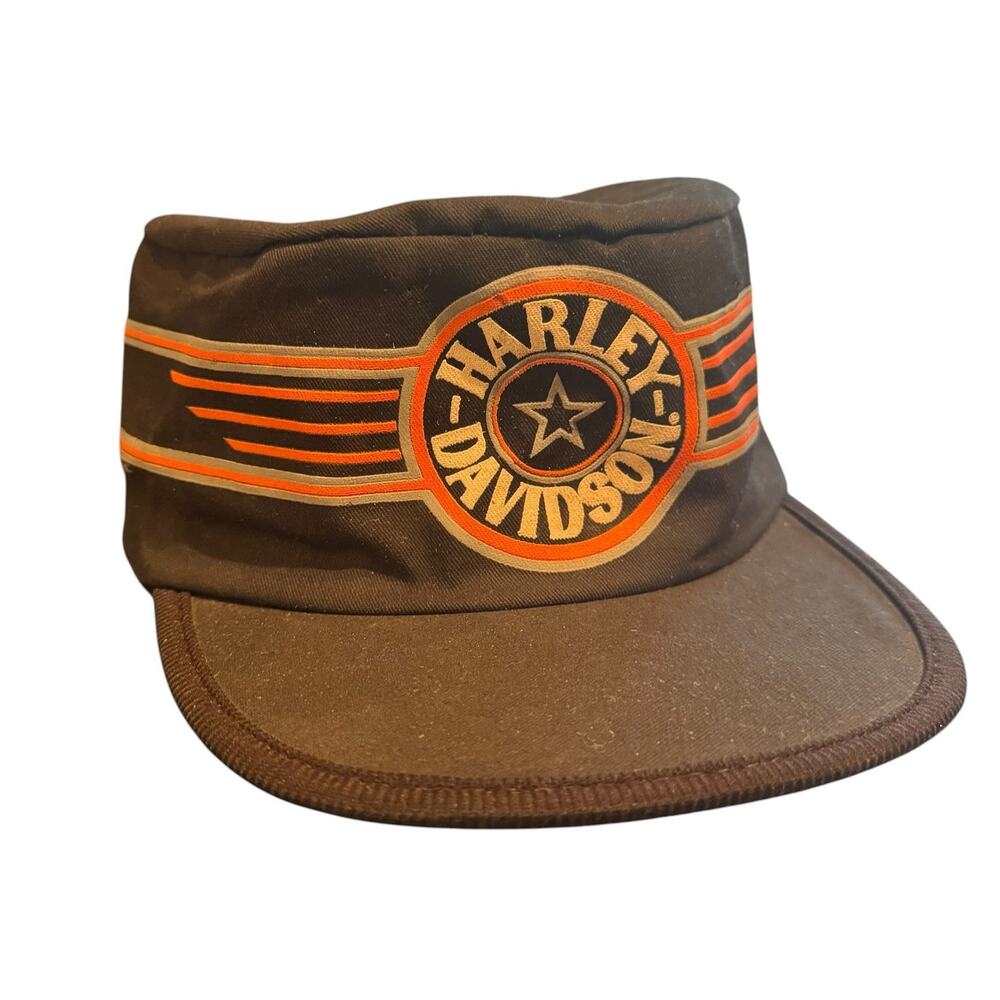 Harley Davidson 1980's Dead Stock NWT Fat Boy Painters Hat Cap Vintage